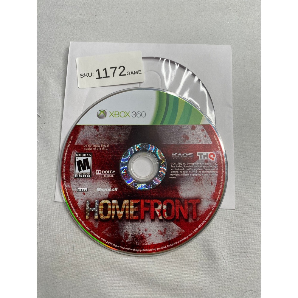 Homefront Microsoft Xbox 360